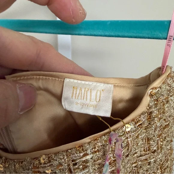 MARLO CELINA TWEED MINI SKIRT SIZE 9-10 - Picture 8 of 8